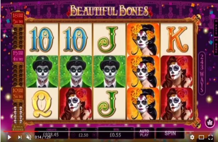 Beautiful bones microgaming spielautomat